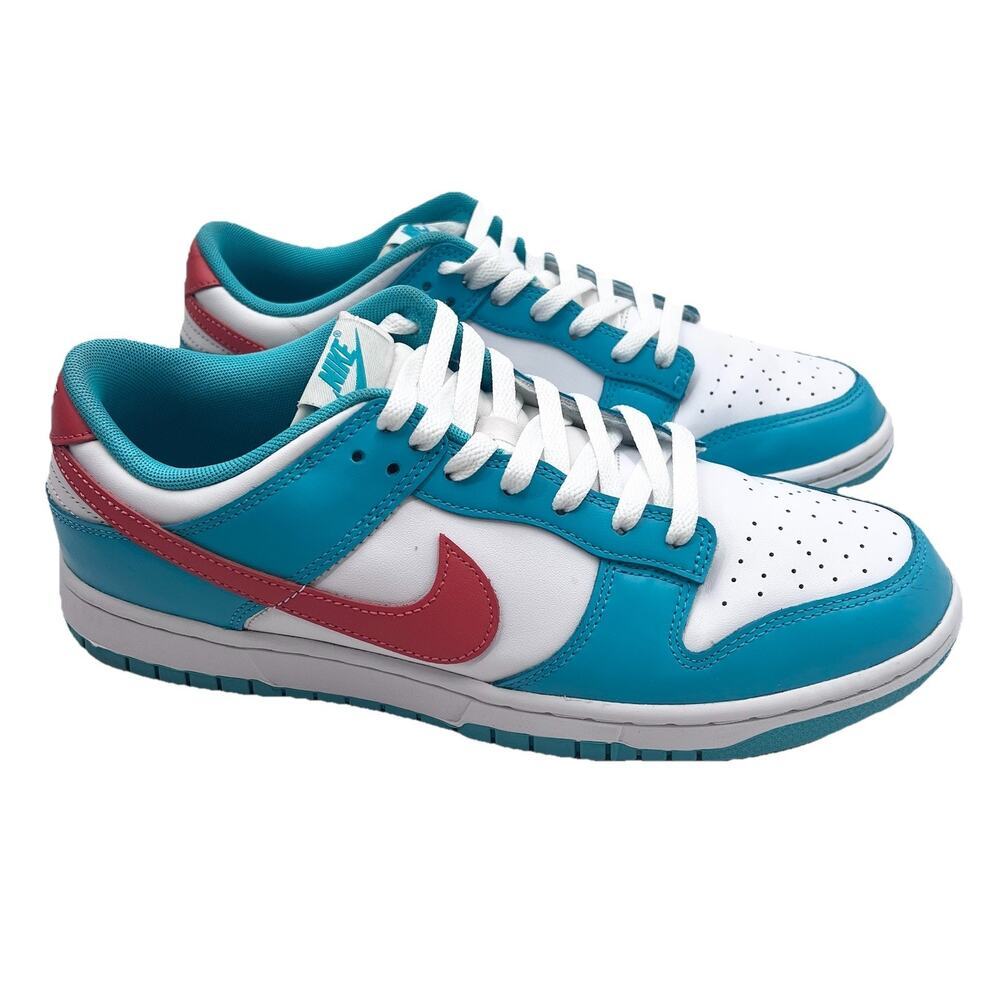 Nike Dunk Low Miami Dolphins - DV0833-102 - Mens 11.5 - Picture 2 of 13